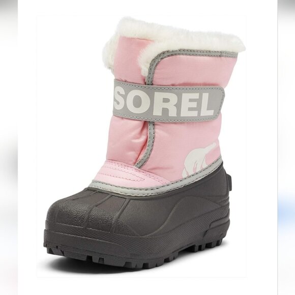 *SOLD* SOREL | Commander Winter Snow Boots Pink Girls Sz 8 - Picture 1 of 5